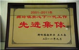 2001-2011年狮岭镇关心下一代工作先进集体
